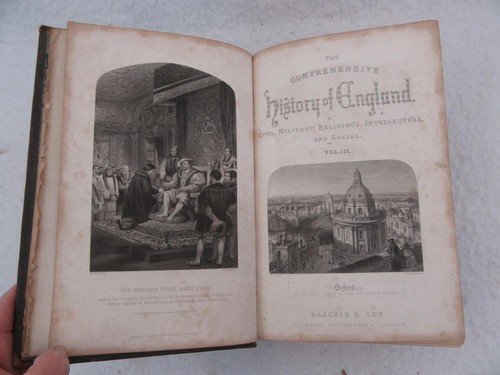 Macfarlane COMPREHENSIVE HISTORY OF ENGLAND 1861 Blackie & Son Vol's 2 & 3 - Picture 9 of 12