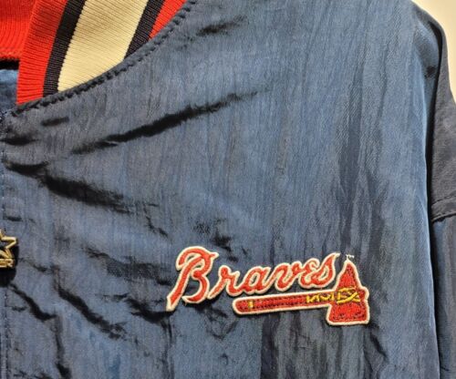 Vintage Atlanta Braves Starter Diamant Kollektion Herren XL, 1/4 Reißverschluss Pullover. MLB - Bild 3 von 10