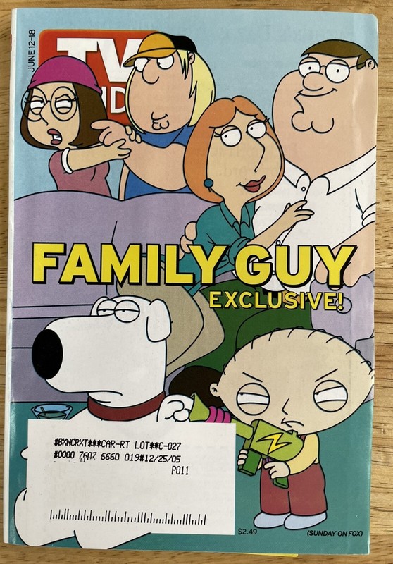 TV Guide: June 12-18, 2005: Family Guy Exclusive, Six Feet Under and The 4400