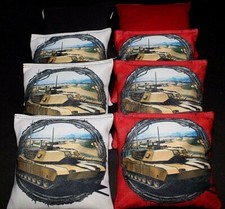 Custom USA Marines Military Tank 8 ACA regulation custom Cornhole bags B39