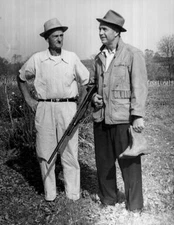 Manager Walter "Smokey" Alston of the Dodgers with his dad, Emmons- Old Photo