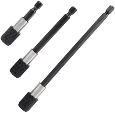 3Pcs Drill Bit Extender, 1/4 Inch Hex Shank Quick Change Bit Holder, Magnetic So