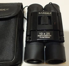 Barska Compact 10x25mm Rubber Armoring Fully Coated Lens Binoculars 