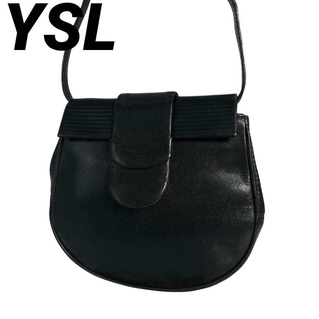 Borsa a tracolla Yves Saint Laurent in pelle nera 064