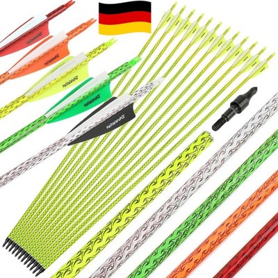12X Carbonpfeile 30Zoll Bogenschießen SP500 Recurve Compound Bogen Jagdpfeile DE