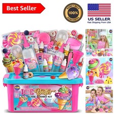 Magical Ice Cream Butter Slime Kit for Girls 8-12 - 42 Fun Accessories Included 