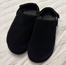 UGG Tasman Women’s Black Suede Clog Slipper UK 5 Slip On Rubber Sole