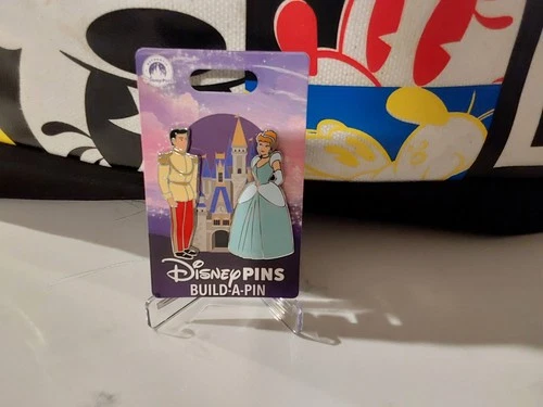 2026 Disney Parks Build A Pin 2 Pin Set Cinderella & Prince Charming New