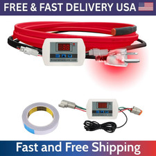 Pipe Heating Cable Heat Tape for Water Pipes Freeze Protection 120V Thermostat