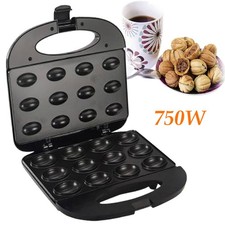 750W 12 Hole Walnut Cake Maker Waffle Mold Kitchen Electric Nut Biscuit Machine