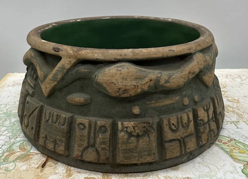 Red Wing Pottery BOWL OF DESTINY 1933 Century Of Progress Chicago World's Fair