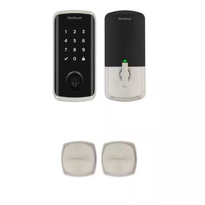 HALO Select Satin Nickel Wi-Fi Electronic Smart Lock Deadbolt with Arroyo Passag