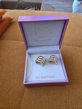 18K Gold Plated Ohrringe Neu