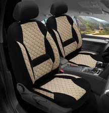 Schonbezüge Sitzbezüge für VW Passat B7 3C Bj 2010-14 in Beige/Schwarz TK605