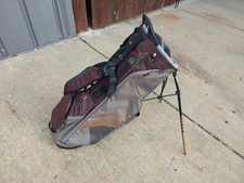 Ping Hoofer Lite Dual Strap 4 Divider Golf Stand Bag Brown/Grey