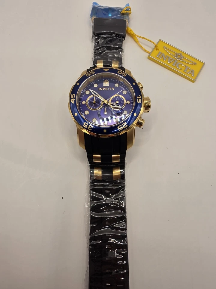 Reloj para hombre Invicta 30763 Pro Diver cronógrafo 48 mm esfera azul Foto 2 de 4