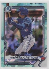2021 Bowman Chrome Draft Sapphire Edition Aqua 7/20 Rikelvin De Castro 2s2