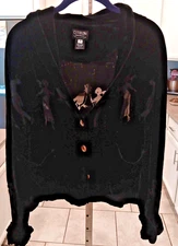 Citron Santa Monica Women's Silk Jacket Size L 3 Buttons W Pockets VTG