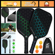Pickleball Paddles Set of 4 or 2 - USAPA Approved Fiberglass Rackets, Balls  Ba