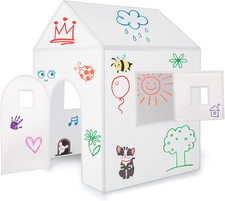 The Washable Playhouse for Kids - Paint Again and Again - with Working Door and