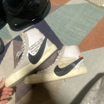 Nike Off-White Blazer Mid ''The Ten'' White/Black-Muslin Men s AA3832-100