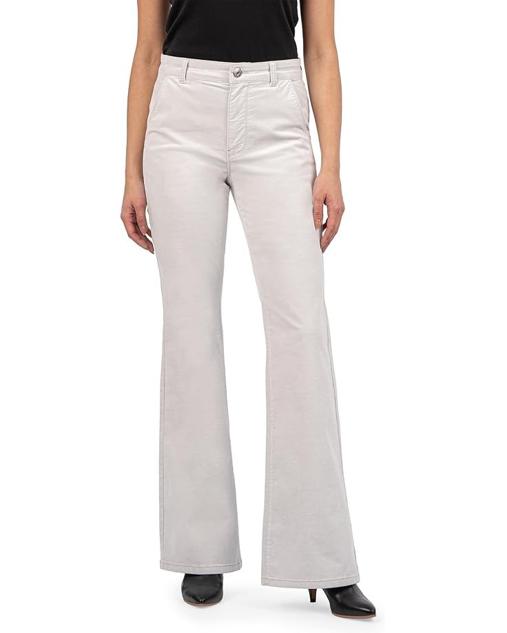 Kut from the Kloth Ana Highrise Flare Pants Light Grey/Stone Size 4, Never Worn