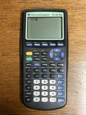 Texas Instruments TI-83 Plus Graphing Calculator Tested/Works Clean W Cover