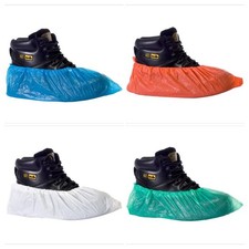 PE Disposable Shoe Covers  Anti Slip Overshoe Disposable Waterproof FOOD SAFE