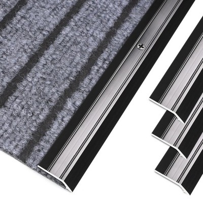 3-Pack Metal Carpet Floor Transition Strips, 36in Carpet to Tile Floor Edging...