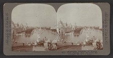 St. Louis Missouri 1904 World's Fair Festival Hall Panorama Stereograph