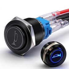 Twidec/16Mm Raised Speaker Horn Momentary Push Button Switch 5/8" Mounting Hole