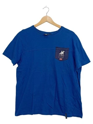 U.S. Grand Polo T-Shirt Homme Bleu Coton Décontracté (EU 48, INT M) - Photo 1/3