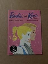 Vintage 1961 Barbie and Ken Fashion Booklet Mattel Made in Japan