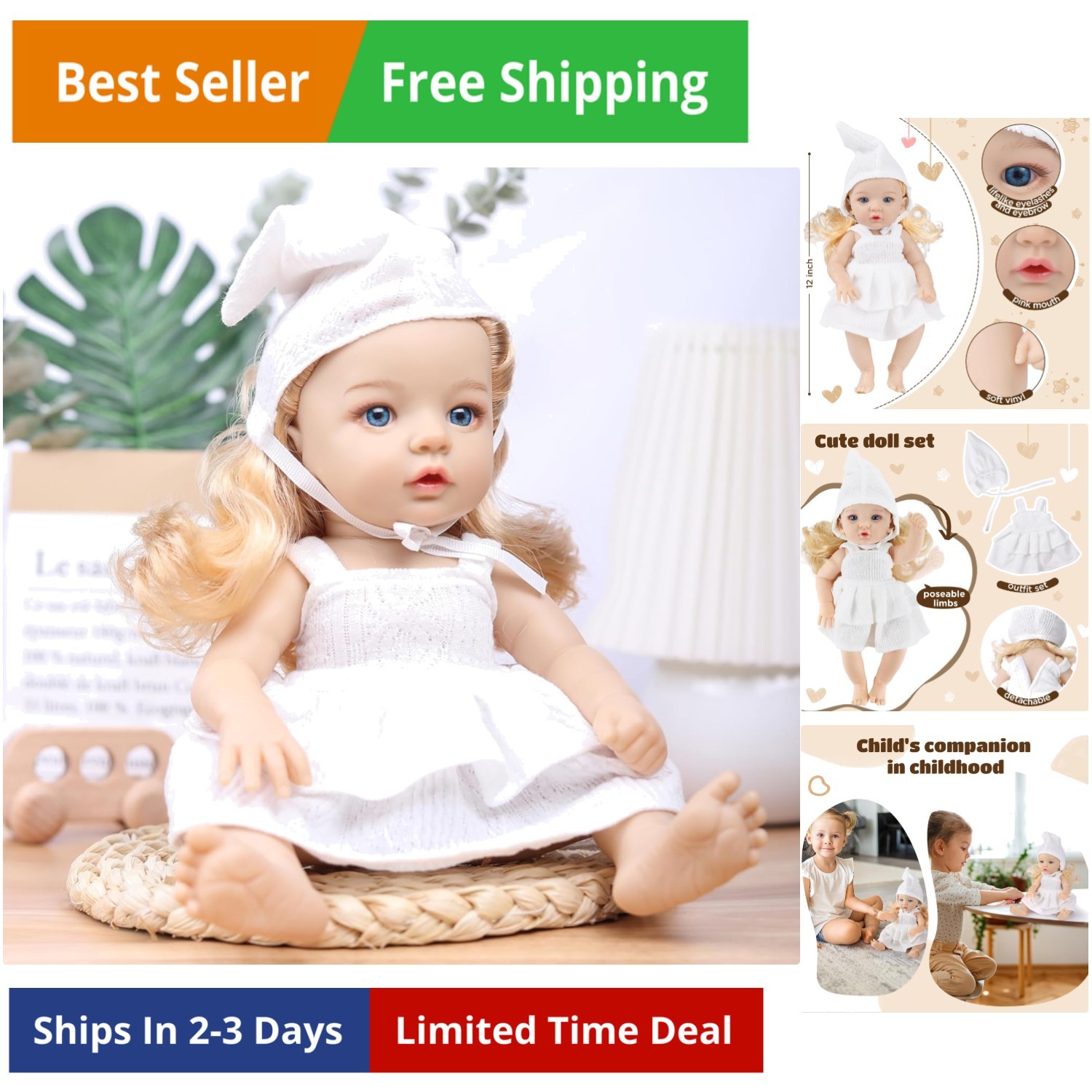 For Toddlers 1-3, Full Vinyl Do...