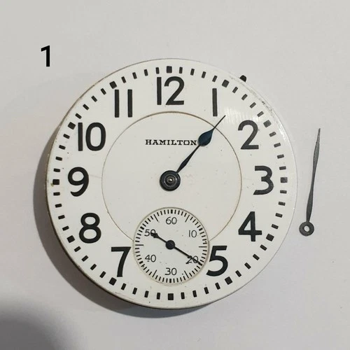 Hamilton   pocket watch movement size 16, Jewels  21, pos. 5 works