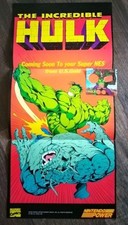 1994 Nintendo Power -THE INCREDIBLE HULK /Superman Pullout Poster +GBA HULK SKIN