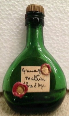 Vintage Miniature Green Bottle France Armagnac Armog Malliai Alor D'Age - Italy