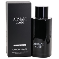 Armani Code Refillable by Giorgio Armani Cologne for Men EDT 4.2 oz New In Box