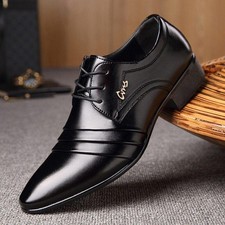 Mens Wedding Business Shoes Breathable Lace Up Flats Footwear shoes