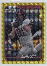 2024 Topps Chrome Rookies Yellow Geometric Refractor 67/75 Ben Sinnott #262 1p1x