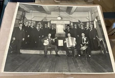 Vintage Photograph – Gabriel Moulin Studios – Men’s Group with Band – 1946