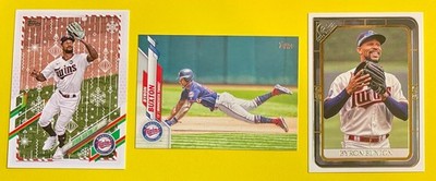 BYRON BUXTON, MINNESOTA TWINS 3-card lot, ALL-STAR, GOLD GLOVE AWARD WINNER