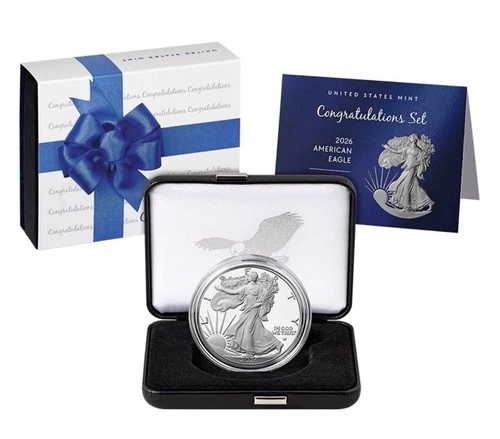 2026 P Congratulations Set American Eagle 1oz Silver Proof