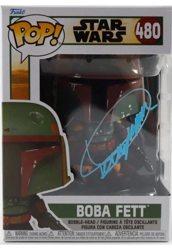 Dickey Beer Signed Star Wars Boba Fett #08 Funko Pop! Vinyl Figure (PA COA)