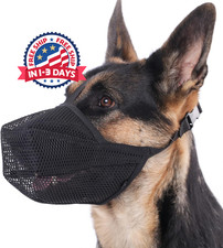 Bozal de malla suave patentado para perros que buscan comida y muerden