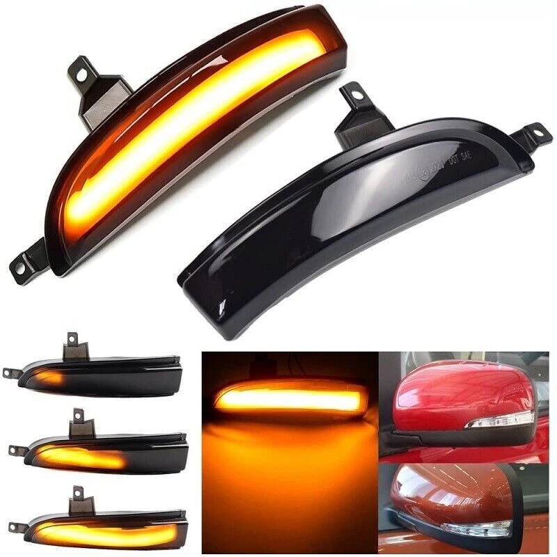 2PCS Dynamic Turn Signal Light Mirror For Renault Koleos HY 2011-2017 Facelift - Image 2 of 4