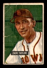 1951 Bowman Baseball #315 Zack Taylor PR *h1