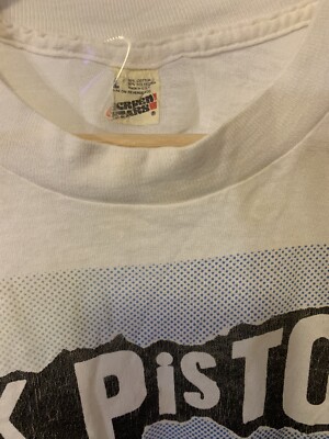 Vintage Sex Pistols White T Shirt Sz M Screen Stars THIN | eBay