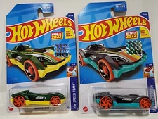 Set 2 x 2022 Hot Wheels ROADSTER BITE Speed Team from Factory Sealed Sticker Set