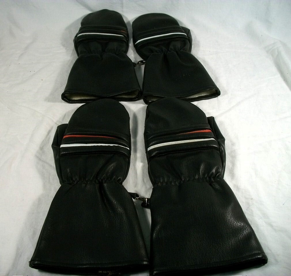 Two Vintage Pairs Of Ski/Snowboard/Snowmobile Mittens, Men's Size M eBay